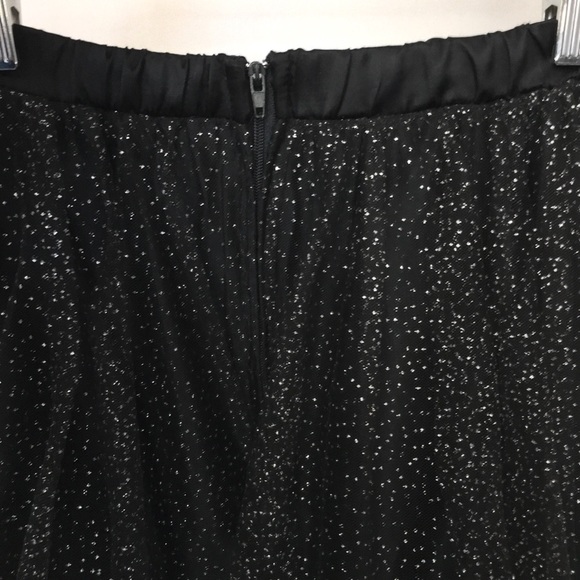 Metallic Sparkle Tulle Tute Mesh Formal Maxi Skirt - Picture 5 of 8